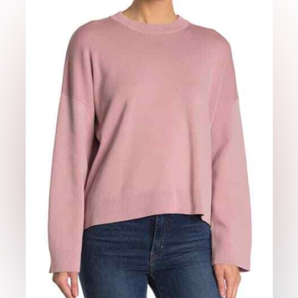 VINCE Boxy Knit Crew Neck Sweater